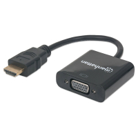 Перехідник HDMI M to VGA F (without audio) Manhattan Intracom (151467) Diawest