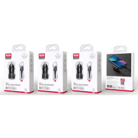Зарядний пристрій XO CC48 Smart Metal 2USB + cable Lightning (XO-CC48i-BK) Diawest