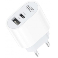 Зарядний пристрій XO L97 2in1 USB i + Type C cable (XO-L97-WH) Diawest
