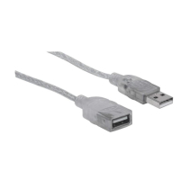 Дата кабель USB 2.0 AM/AF 1.8m Manhattan Intracom (336314) Diawest