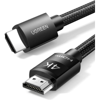 Кабель мультимедійний HDMI to HDMI 3.0m V2.0 Cafule 4K HD119 Ugreen (40102) Diawest