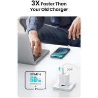 Зарядное устройство Ugreen 2xUSB 40W PD (2xType-C) PD CD243 White (10343) Diawest