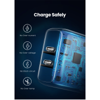 Зарядное устройство Ugreen 2xUSB 40W PD (2xType-C) PD CD243 White (10343) Diawest