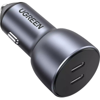 Зарядное устройство Ugreen QC 3.0+QC 3.0 Dual USB-A 40W Fast Car Charger Space Grey (CD213) (70594) Diawest