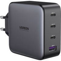 Зарядний пристрій Ugreen 4xUSB 100W GAN (USB-A+3*USB-C) Tech Fast Charger CD226 Grey (90575) Diawest