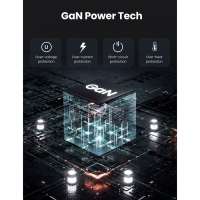 Зарядний пристрій Ugreen 4xUSB 100W GAN (USB-A+3*USB-C) Tech Fast Charger CD226 Grey (90575) Diawest