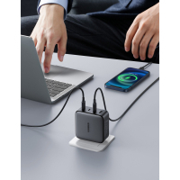 Зарядний пристрій Ugreen 4xUSB 100W GAN (USB-A+3*USB-C) Tech Fast Charger CD226 Grey (90575) Diawest