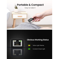 Перехідник USB 2.0 to Ethernet RJ45 10/100 Mb CR110 Ugreen (20254) Diawest