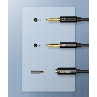 Перехідник Jack 3.5mm F 4pin to 2xJack 3.5mm M (Audio+MIC) AV140 Ugreen (20898) Diawest