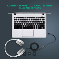 Перехідник Jack 3.5mm F 4pin to 2xJack 3.5mm M (Audio+MIC) AV140 Ugreen (20898) Diawest