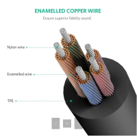 Перехідник Jack 3.5mm F 4pin to 2xJack 3.5mm M (Audio+MIC) AV140 Ugreen (20898) Diawest