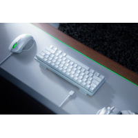 Клавіатура Razer Huntsman mini Mercury Red Switch USB RU White (RZ03-03392200-R3R1) Diawest