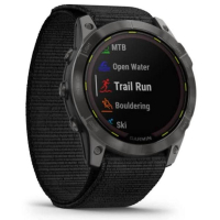 Смарт-годинник Garmin Enduro 2, Saph, Carbon GrayDLC Ti w/Black UltraFit Band, GPS (010-02754-01) Diawest