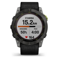 Смарт-годинник Garmin Enduro 2, Saph, Carbon GrayDLC Ti w/Black UltraFit Band, GPS (010-02754-01) Diawest