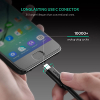 Дата кабель USB 3.1Gen2 Type-C to Type-C 1.0m 100W US353 Black Ugreen (10387) Diawest