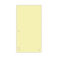 Роздільник сторінок Donau 105 х 230 мм 100шт картон, жовтий (8620100-11PL) Diawest