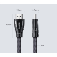 Кабель мультимедийный HDMI to HDMI 3.0m V2.1 HD140 Ugreen (80404) Diawest