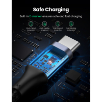 Дата кабель USB 2.0Type-C to Type-C 3.0m 5A 100W US316 Black Ugreen (90120) Diawest