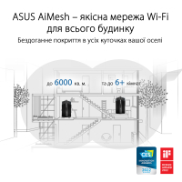 Маршрутизатор ASUS ZenWiFi Pro ET12 1PK (90IG05Z0-MO3A10) Diawest