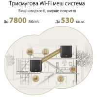 Маршрутизатор ASUS ZenWiFi XT9 2PK (90IG0740-MO3B40) Diawest