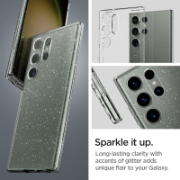 Чохол до мобільного телефона Spigen Samsung Galaxy S23 Ultra Liquid Crystal Glitter, Crystal Quartz (ACS05612) Diawest