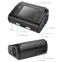 Зарядний пристрій для акумуляторів HTRC T400 pro Duo Lipo Charger Battery Discharger 2Channel AC 150 (HT-T400PRO) Diawest