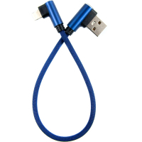 Дата кабель USB 2.0 AM to Lightning 0.25m blue Dengos (NTK-L-UG-SHRT-SET-BLUE) Diawest