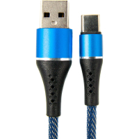 Дата кабель USB 2.0 AM to Type-C 1.0m blue Dengos (NTK-TC-MT-JEANS) Diawest