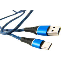 Дата кабель USB 2.0 AM to Type-C 1.0m blue Dengos (NTK-TC-MT-JEANS) Diawest
