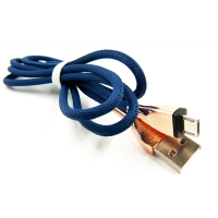 Дата кабель USB 2.0 AM to Micro 5P 1.5m blue Dengos (NTK-M-DL-SET-BLUE) Diawest