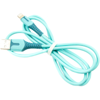 Дата кабель USB 2.0 AM to Lightning 1.0m blue Dengos (PLS-L-IND-SOFT-BLUE) Diawest