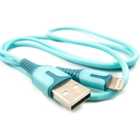 Дата кабель USB 2.0 AM to Lightning 1.0m blue Dengos (PLS-L-IND-SOFT-BLUE) Diawest