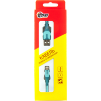 Дата кабель USB 2.0 AM to Lightning 1.0m blue Dengos (PLS-L-IND-SOFT-BLUE) Diawest