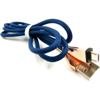Дата кабель USB 2.0 AM to Micro 5P 1.0m blue Dengos (NTK-M-SET-DBLUE) Diawest