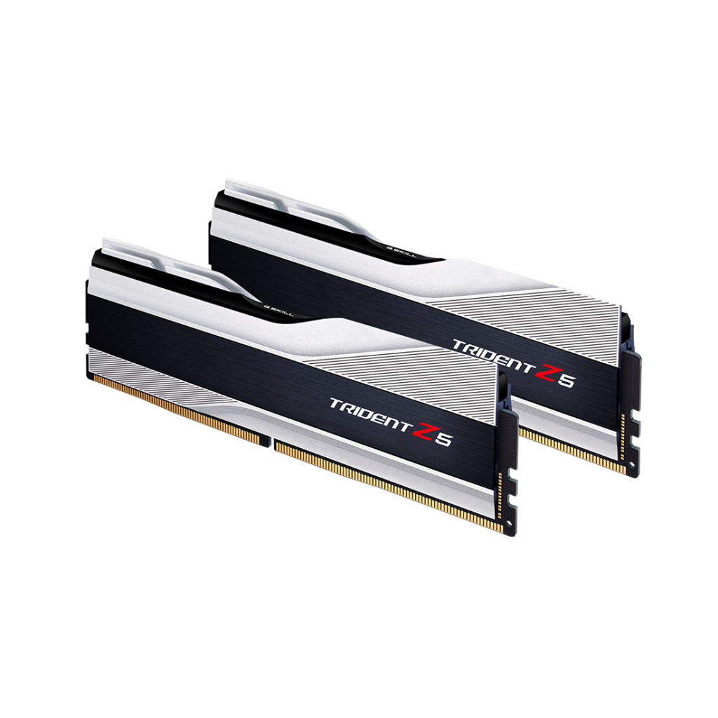 Модуль памяти для компьютера DDR5 32GB (2x16GB) 6000 MHz Trident Z5 Silver G.Skill (F5-6000J3636F16GX2-TZ5S) Diawest