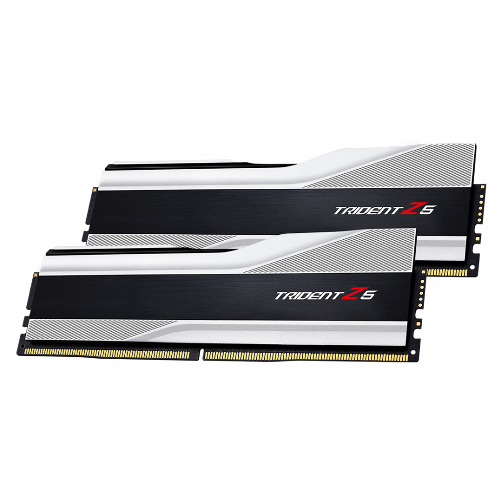 Модуль памяти для компьютера DDR5 32GB (2x16GB) 6000 MHz Trident Z5 Silver G.Skill (F5-6000J3636F16GX2-TZ5S) Diawest