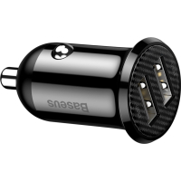 Зарядний пристрій Baseus Grain Pro Car Charger (Dual USB 4.8A ) USB Black (CCALLP-01) Diawest