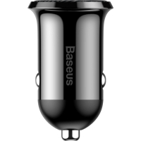 Зарядний пристрій Baseus Grain Pro Car Charger (Dual USB 4.8A ) USB Black (CCALLP-01) Diawest
