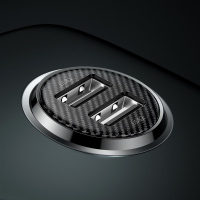 Зарядний пристрій Baseus Grain Pro Car Charger (Dual USB 4.8A ) USB Black (CCALLP-01) Diawest