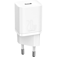 Зарядное устройство Baseus Super Si Quick Charger 1C 20W EU White (CCSUP-B02) Diawest