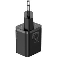 Зарядное устройство Baseus Super Si Quick Charger 1C 25W Black (CCSP020101) Diawest