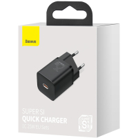 Зарядное устройство Baseus Super Si Quick Charger 1C 25W Black (CCSP020101) Diawest