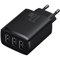 Зарядное устройство Baseus Compact Charger 3U Black (CCXJ020101) Diawest