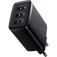Зарядное устройство Baseus Compact Charger 3U Black (CCXJ020101) Diawest