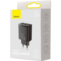 Зарядное устройство Baseus Compact Quick Charger 2U+C (CCXJ-E01) Diawest