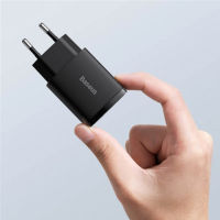 Зарядное устройство Baseus Compact Quick Charger U+C 20W EU Black (CCXJ-B01) Diawest