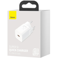Зарядное устройство Baseus Super Si Quick Charger 1C White (CCSP020102) Diawest