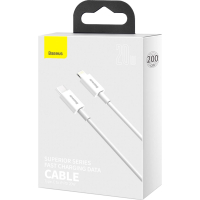 Дата кабель USB-C to Lightning 1.0m 20W Superior Series White Baseus (CATLYS-A02) Diawest