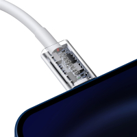 Дата кабель USB-C to Lightning 1.0m 20W Superior Series White Baseus (CATLYS-A02) Diawest