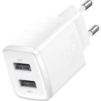 Зарядний пристрій Baseus Compact Charger 2U White (CCXJ010202) Diawest